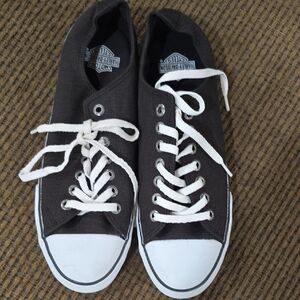 Harley-Davidson Black and White Sneakers